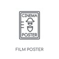 Film Poster linear icon. Modern outline Film Poster logo concept