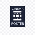 Film Poster transparent icon. Film Poster symbol design from Cinema collection.