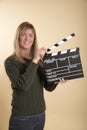 Film production clapper board Royalty Free Stock Photo