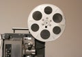 Film Projector Side Close Royalty Free Stock Photo