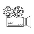 film projector , Vector illustration over white background