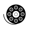 Film reel icon Royalty Free Stock Photo