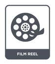 film reel icon in trendy design style. film reel icon isolated on white background. film reel vector icon simple and modern flat