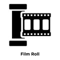 Film Roll icon vector isolated on white background, logo concept Royalty Free Stock Photo
