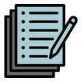 Film script icon, outline style