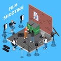 Film Shooting Isometric Background