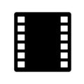 Film silhouette icon. Vectors about film.