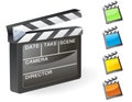 Film slate vector