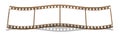 Film strip 4 frames Royalty Free Stock Photo