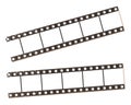 Film strip banners, vector illustration.