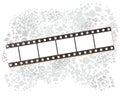 Film strip banners, vector illustration.