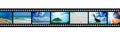 Film strip with beautiful holiday pictures