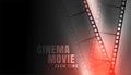 Film strip cinema movie show time background Royalty Free Stock Photo