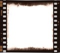 Film strip with empty central part in color