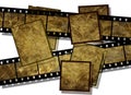 Film strip with grunge texture Royalty Free Stock Photo