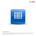 Film strip icon - 3d Blue Button Royalty Free Stock Photo