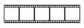 Film strip icon. Vector isolated element. Film strip roll black icon. Video tape photo film strip frame vector