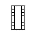 Film strip icon vector isolated on white background, Film strip Royalty Free Stock Photo