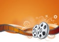film strip,movie theme element Royalty Free Stock Photo