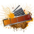 film strip,movie theme element Royalty Free Stock Photo