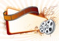 film strip,movie theme element Royalty Free Stock Photo