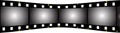 Film strip perspective back Royalty Free Stock Photo