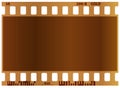 Film strip. Real color vector illustration. White background. Royalty Free Stock Photo