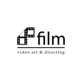 Film strip, simple conceptual logotype.