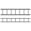 film strips. Old retro cinema movie strip. Video recording. Vector illustration. Stock image. Royalty Free Stock Photo