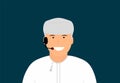 Arabic customers service man from Oman Royalty Free Stock Photo