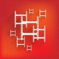 Film web icon Royalty Free Stock Photo