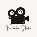 Filmaker studio logo Royalty Free Stock Photo