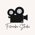 Filmaker studio logo Royalty Free Stock Photo
