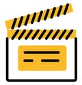 Filming clipboard, icon