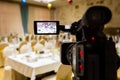 Filming of the event. Videography. Served tables in the Banquet hall