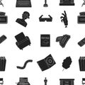 Films and cinema pattern icons in black style. Big collection of films and cinema vector symbol stock illustration