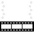 Filmstrip Border and Stars Illustration