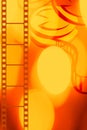 Filmstrip Design Yellow Orange