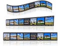Filmstrip in a different perspective. Royalty Free Stock Photo