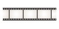 Filmstrip. Photo and movie camera negative. Film roll with perforation. Blank snapshot celluloid tape border