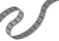 Filmstrip roll. Cinema and movie element or object.