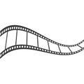 Filmstrip vector icon illustration Royalty Free Stock Photo