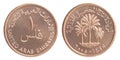 Fils UAE coin Royalty Free Stock Photo