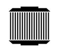 Filter car icon illustrated in vector on white background Royalty Free Stock Photo