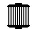 Filter car icon illustrated in vector on white background Royalty Free Stock Photo