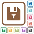 Filter file simple icons