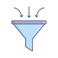 Filter flat vector icon which can easily modify or edit Royalty Free Stock Photo