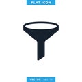 Filter, Funnel Icon Vector Design Template Royalty Free Stock Photo