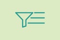 Filter icon. icon related to UI elements. suitable for web site, app, user interfaces,element, printable etc. line icon style. Royalty Free Stock Photo