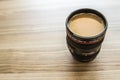 Filtered Coffee in a Lens Body